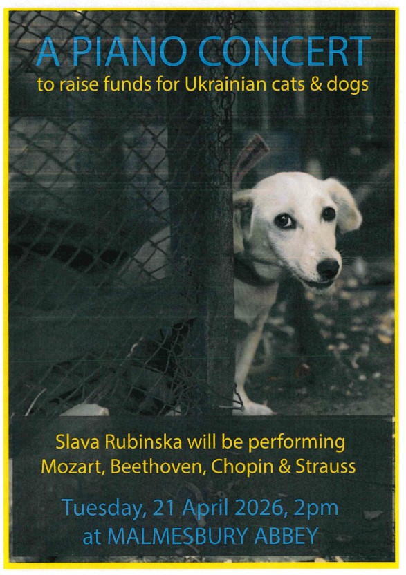 A Piano Concert by Slava Rubinska - Raising funds for Ukrainian cats &amp; dogs
